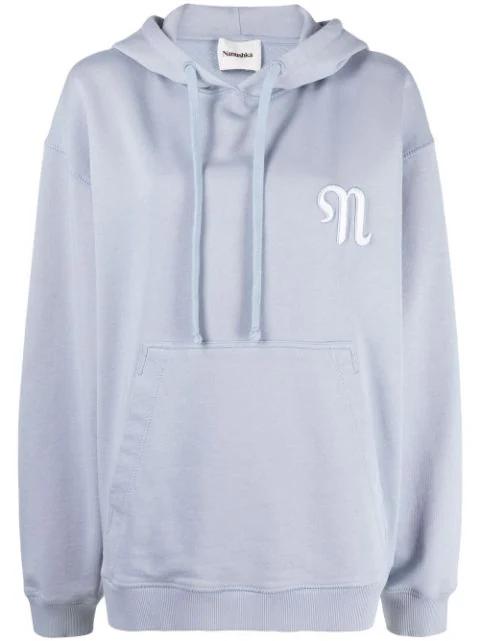 logo-embroidered oversize hoodie by NANUSHKA