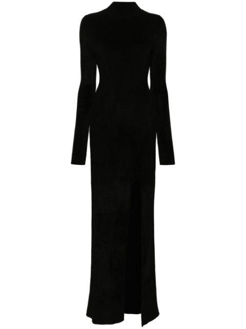 long-sleeve towelling maxi dress by NANUSHKA