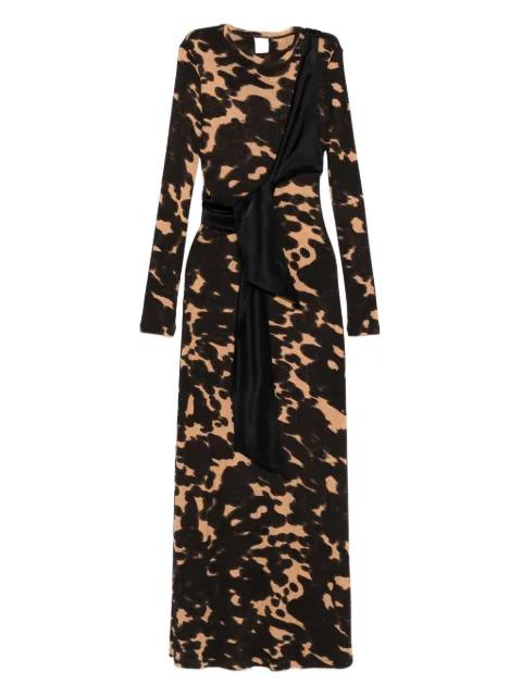 long-sleeved tie-waist maxi dress by NANUSHKA