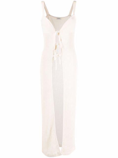 long sleeveless knit vest by NANUSHKA