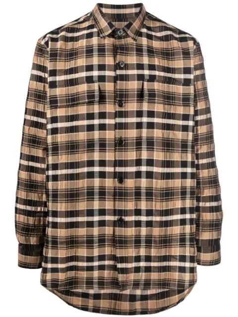 organic-cotton checked shirt by NANUSHKA