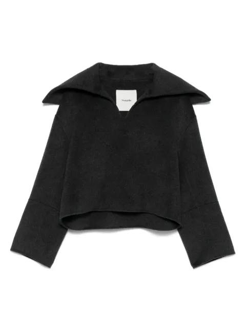 oversize-collar sweater by NANUSHKA