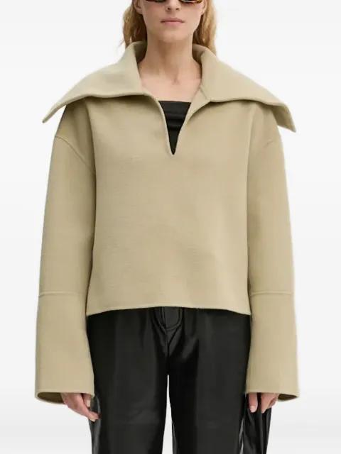 oversized-collar top by NANUSHKA