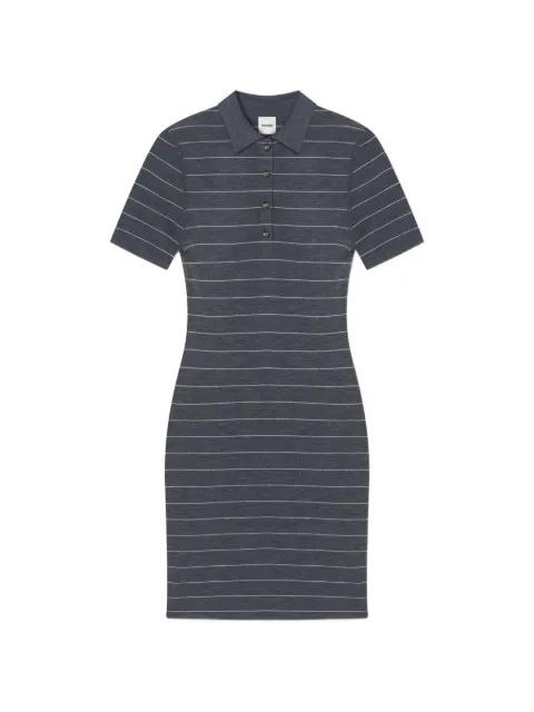 polo-neck striped mini dress by NANUSHKA