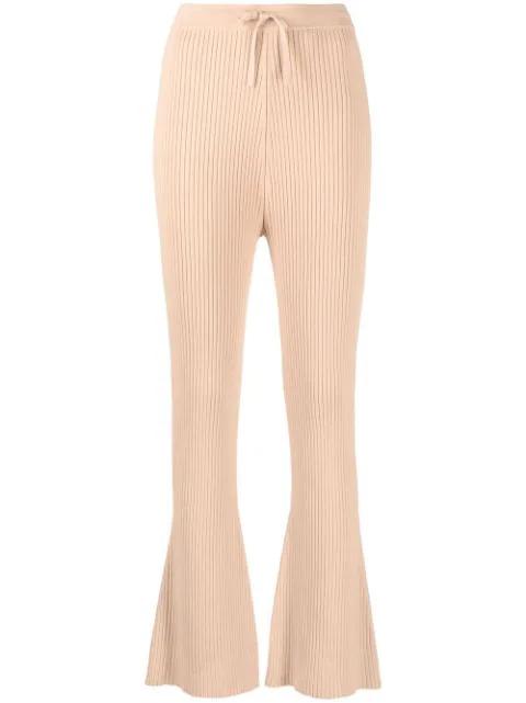 ribbed knitted trousers by NANUSHKA