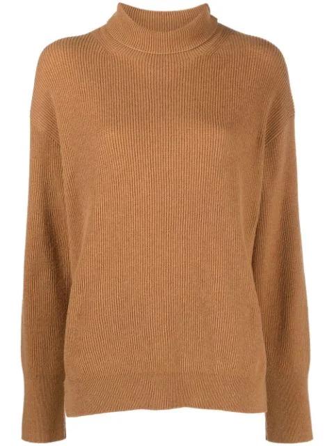 roll neck ribbed-knit jumper by NANUSHKA