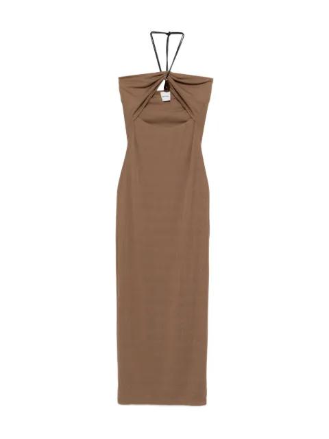 special strap bandeau midi dress by NANUSHKA
