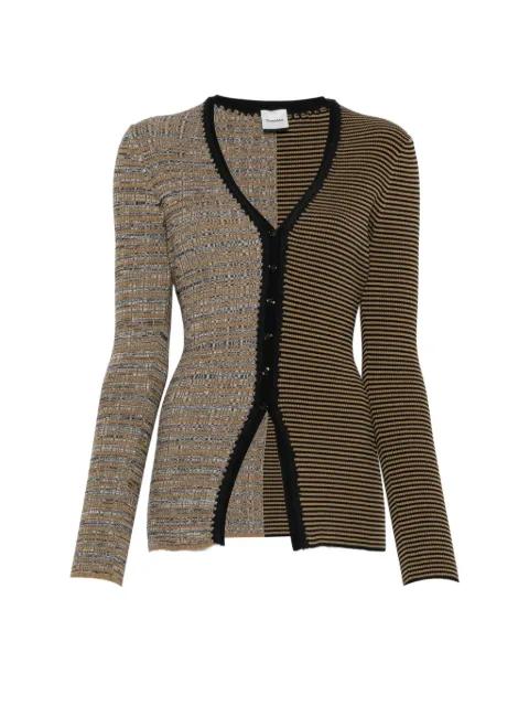 striped space-dye cardigan by NANUSHKA
