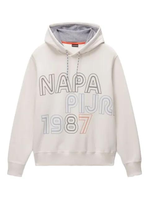 Fiemme logo-print hoodie by NAPAPIJRI