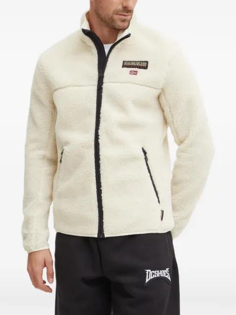 Tynik logo-patch fleece sweatshirt by NAPAPIJRI