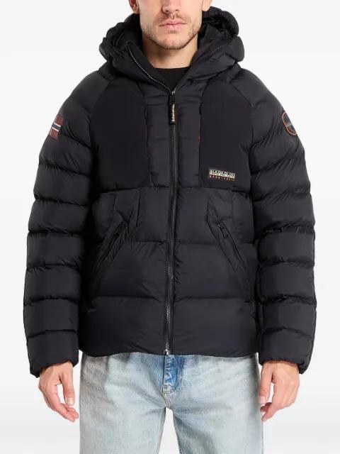 hoodied zipped padded jacket by NAPAPIJRI