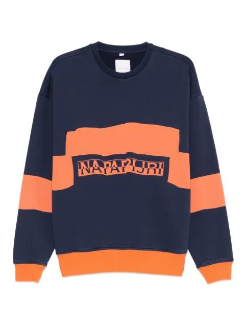logo striped sweatshirt by NAPAPIJRI