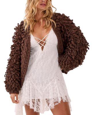 Chunky Loop Yarn Knitted Cardigan by NASTY GAL
