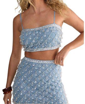 Droplet Embellished Crop Top by NASTY GAL