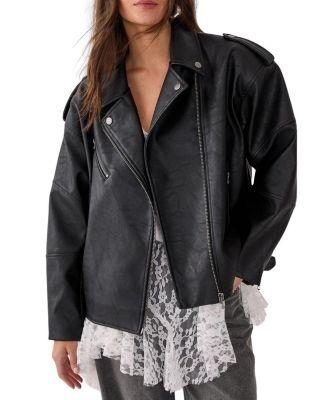 Faux Leather Biker Jacket by NASTY GAL