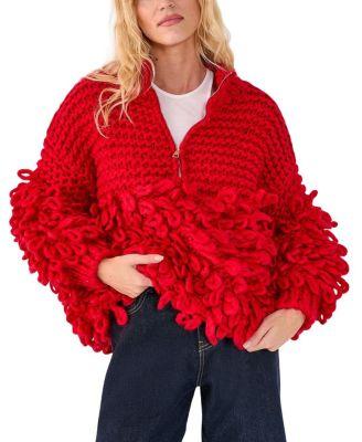 Loopy Quarter Zip Sweater by NASTY GAL