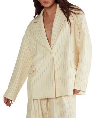 Oversized Pinstripe Tailored Blazer by NASTY GAL