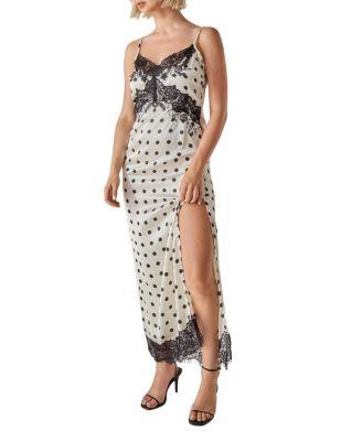 Satin Lace Trim Maxi Dress by NASTY GAL