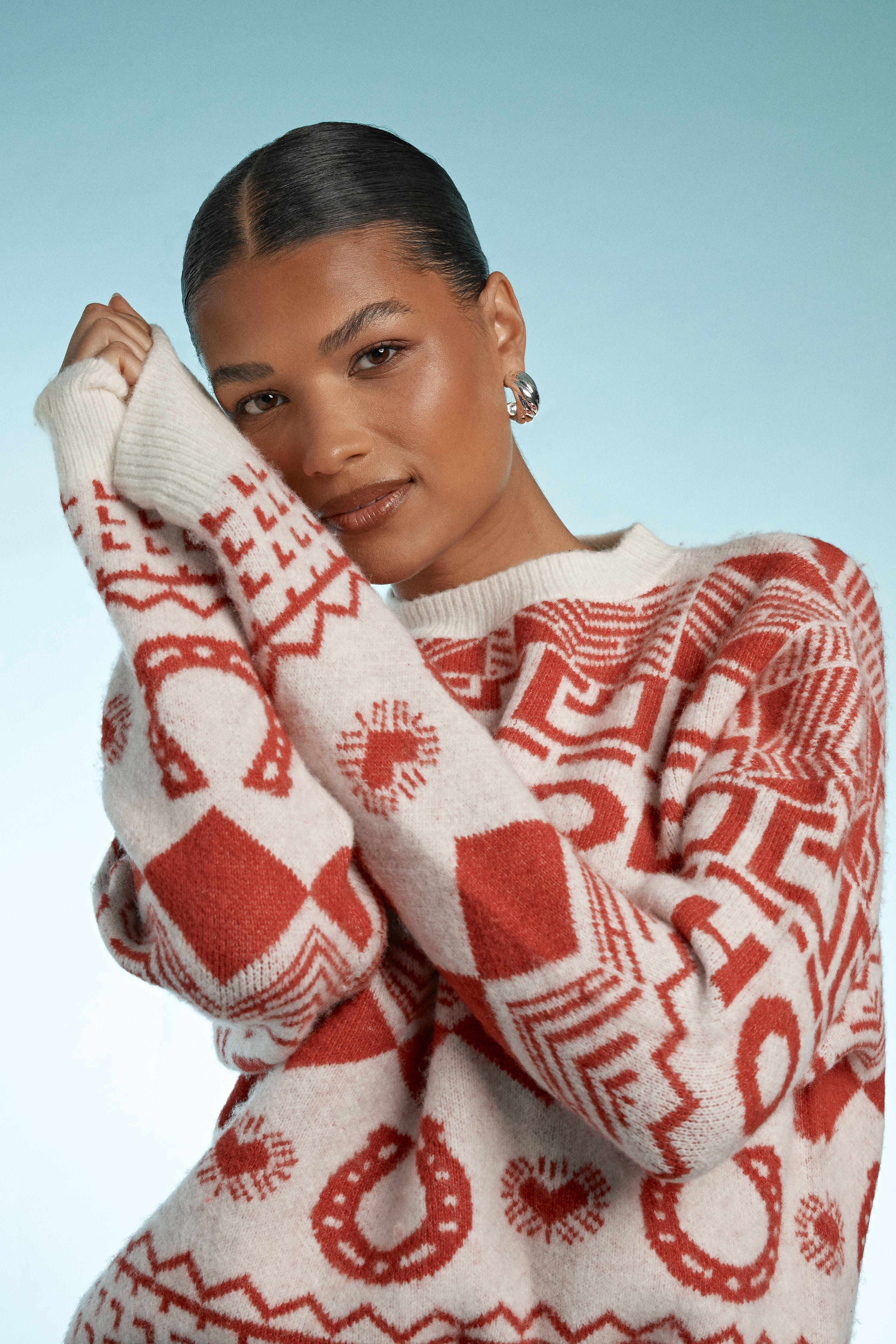 Christmas Ho Ho Rodeo Knitted Jumper by NASTYGAL
