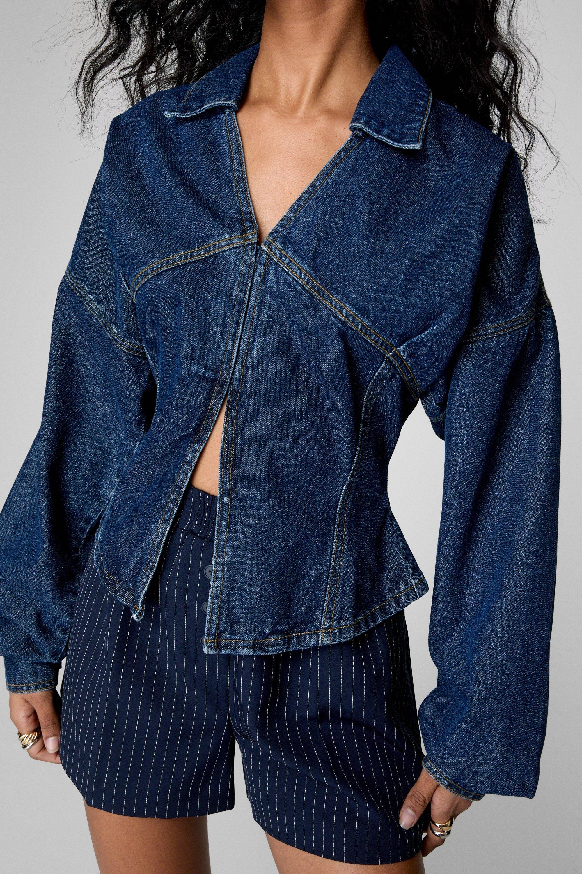 Denim Corset Shirt by NASTYGAL