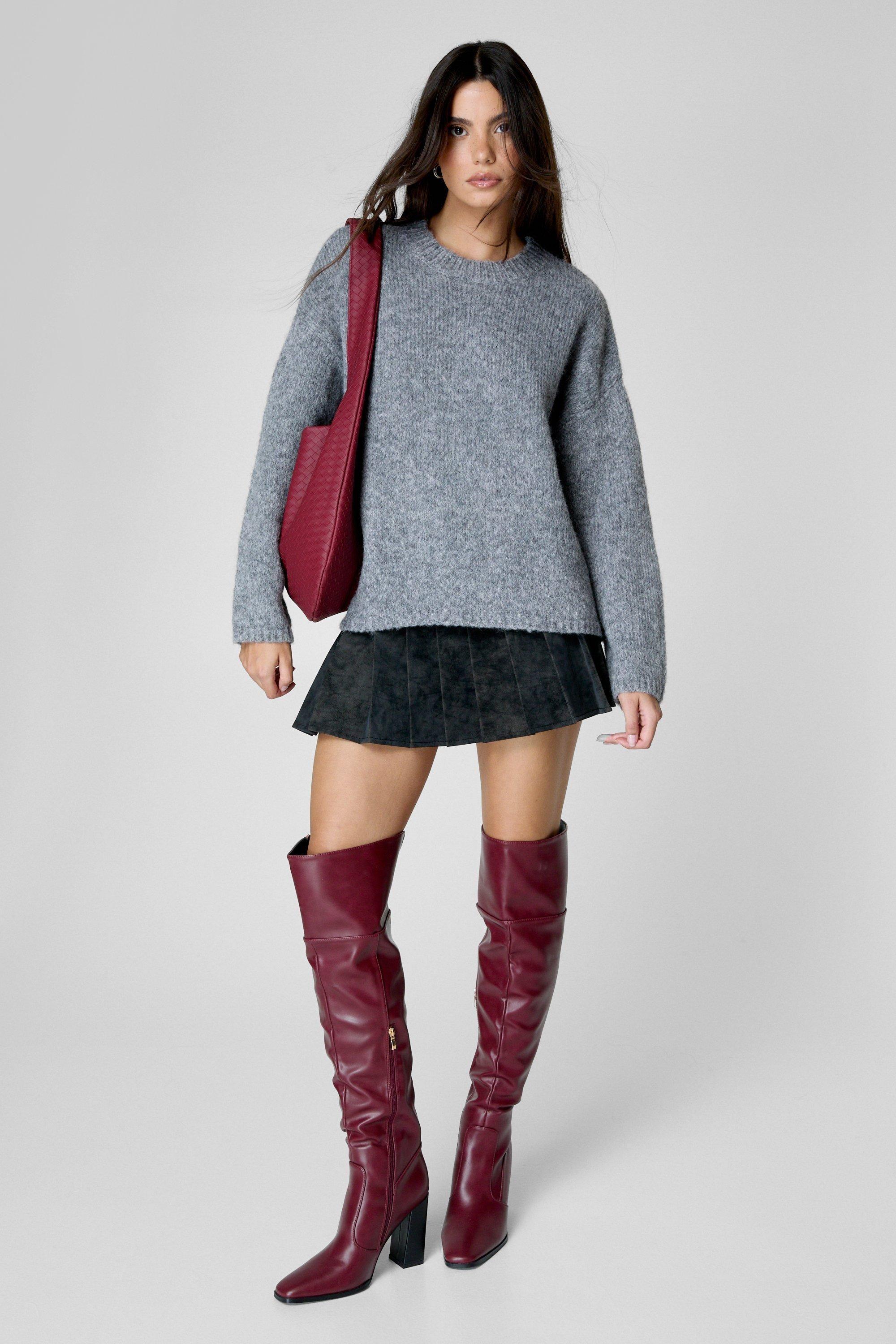 Oversized Crew Neck Jumper by NASTYGAL