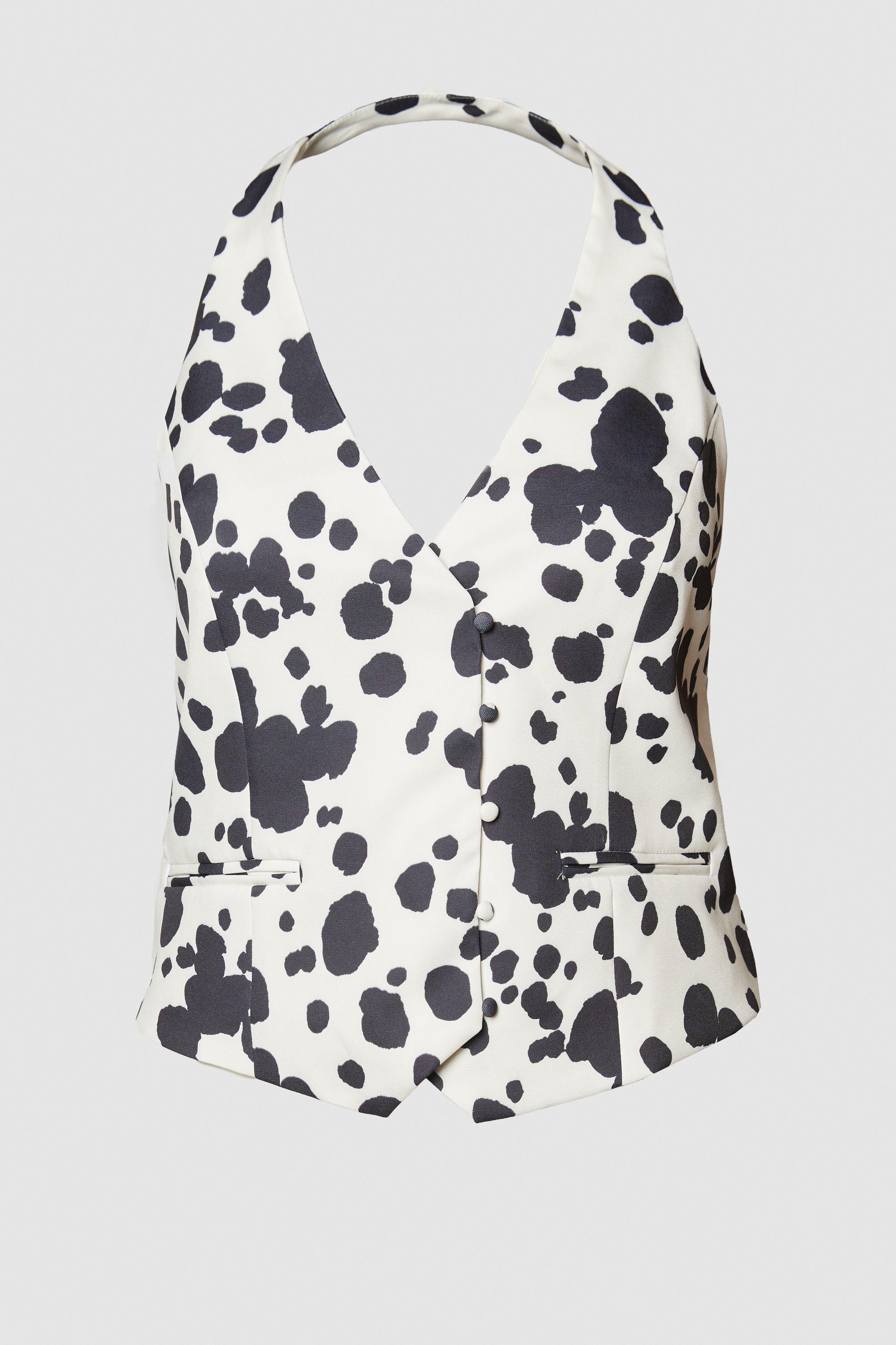 Plus Spot Print Tailored Waistcoat by NASTYGAL