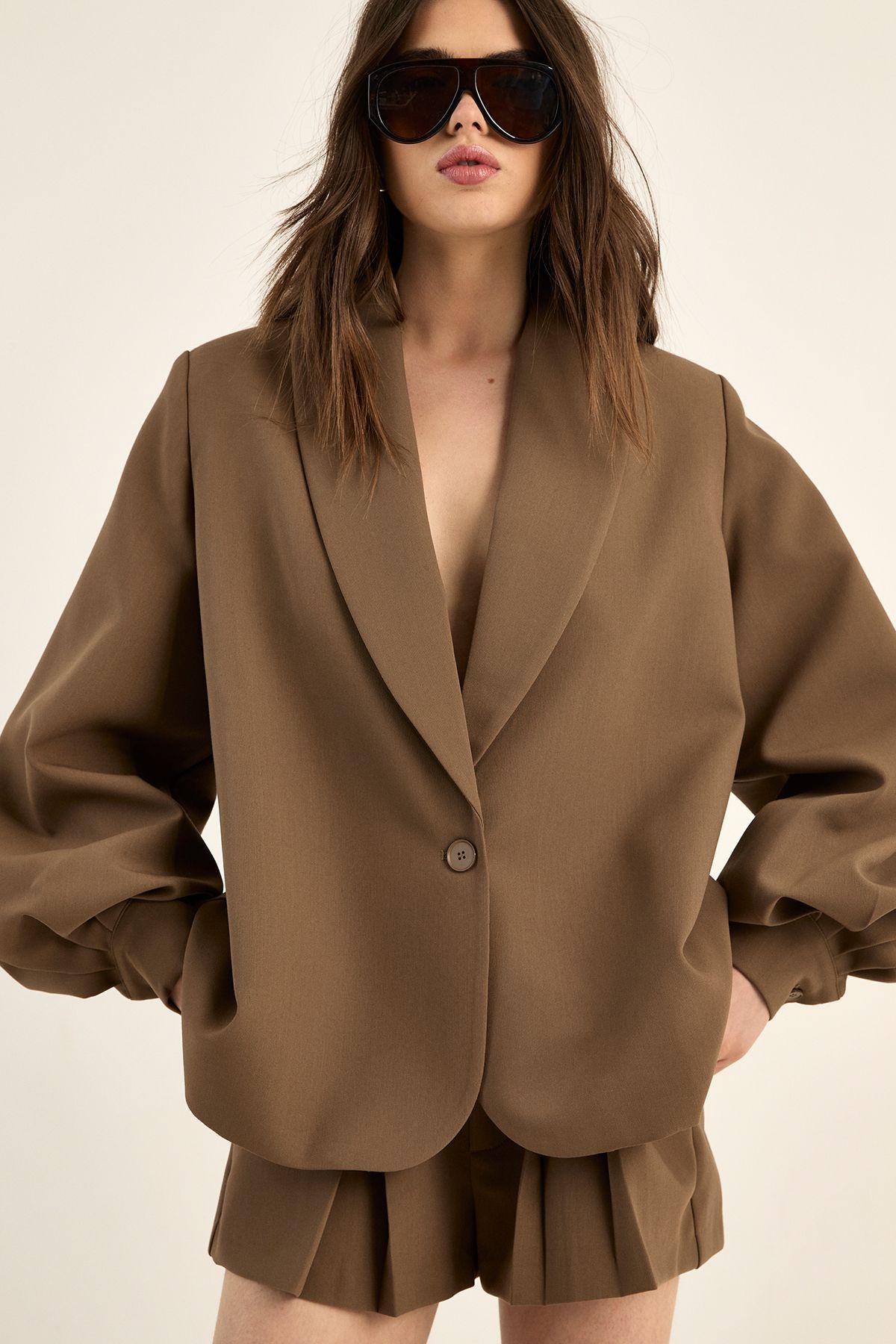 Tailored Oversized Balloon Sleeve Blazer Co-Ord by NASTYGAL