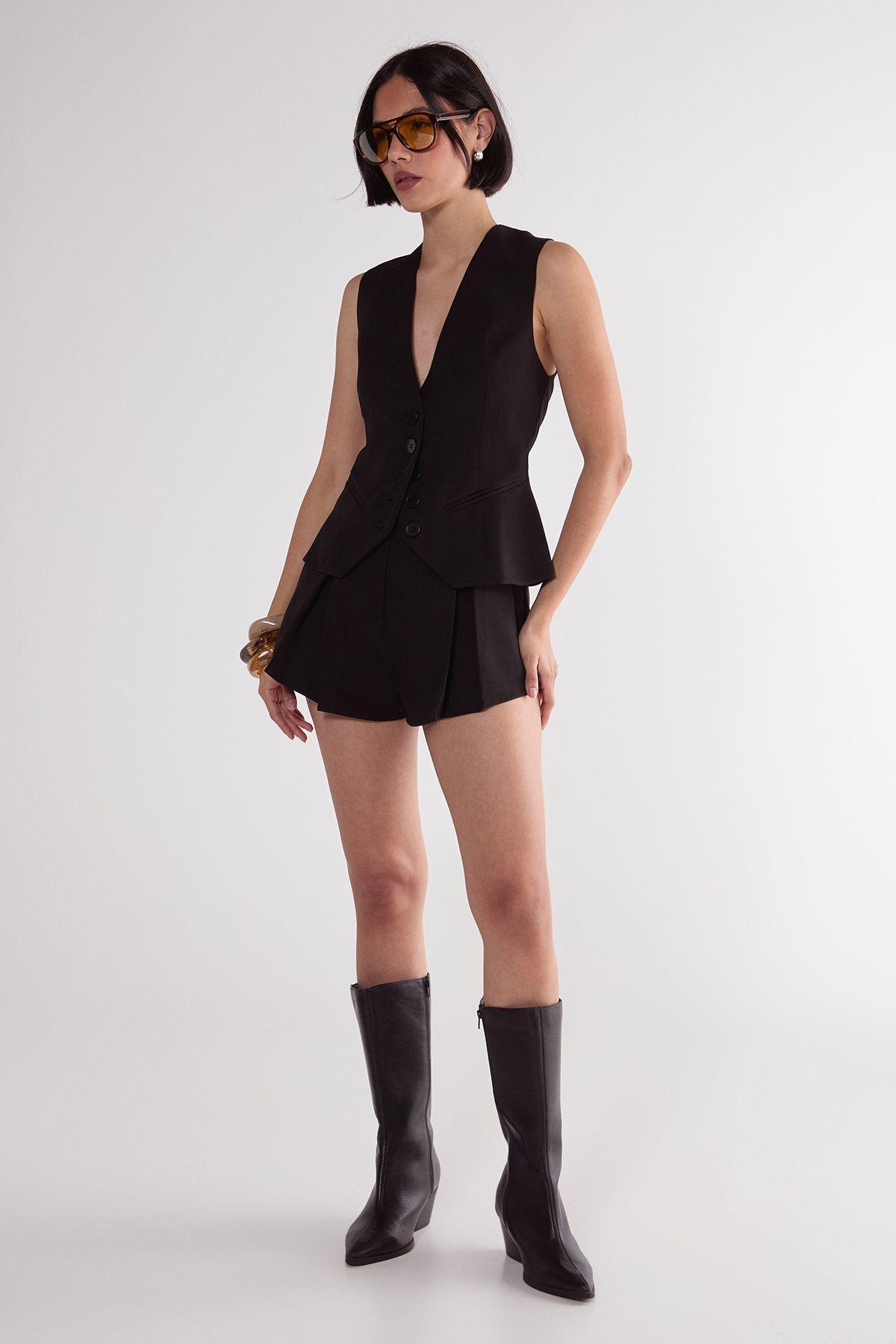 Tailored Pleated Front Shorts Co-ord by NASTYGAL