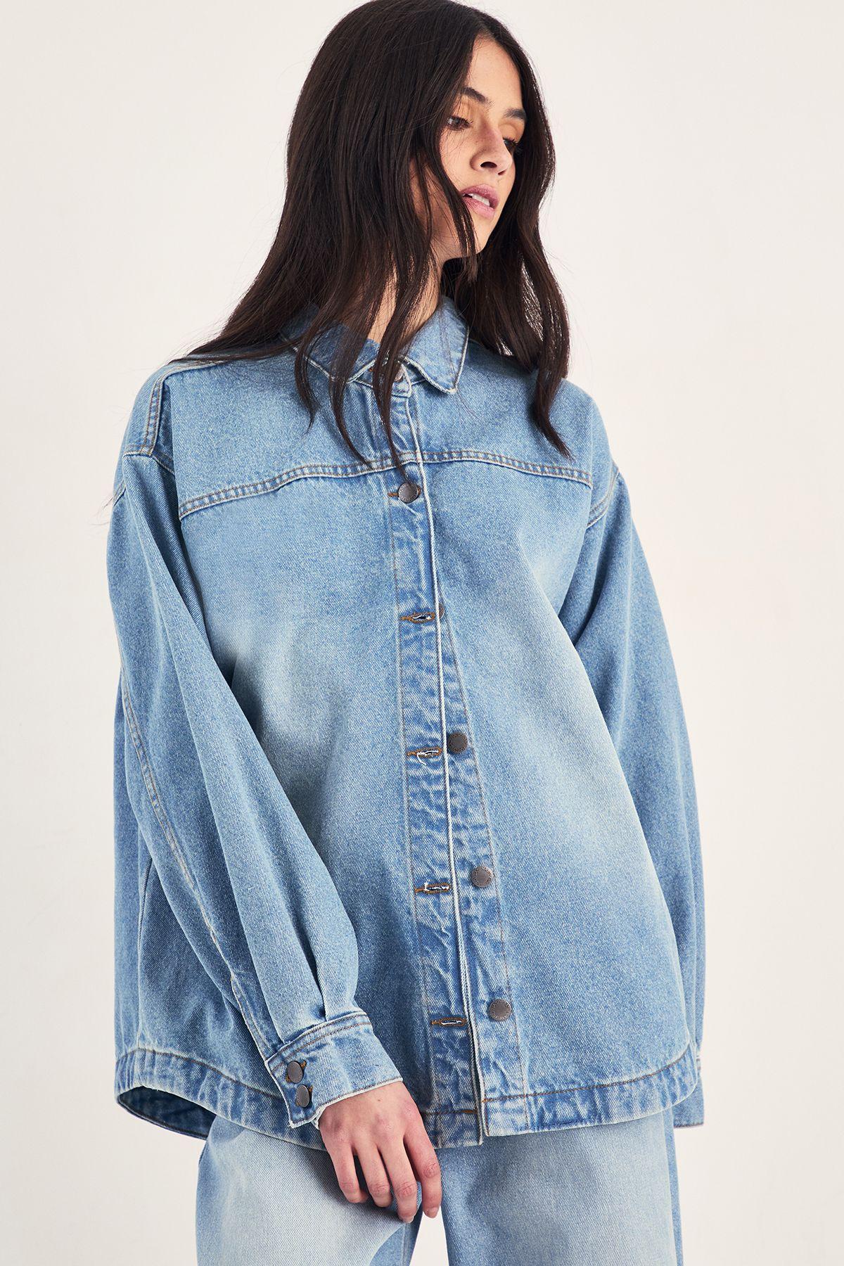 The Denim Boyfriend Shirt by NASTYGAL