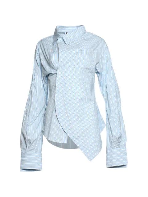 Drunk asymmetric striped shirt by NATASHA ZINKO