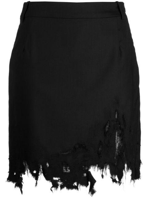 distressed office skirt by NATASHA ZINKO