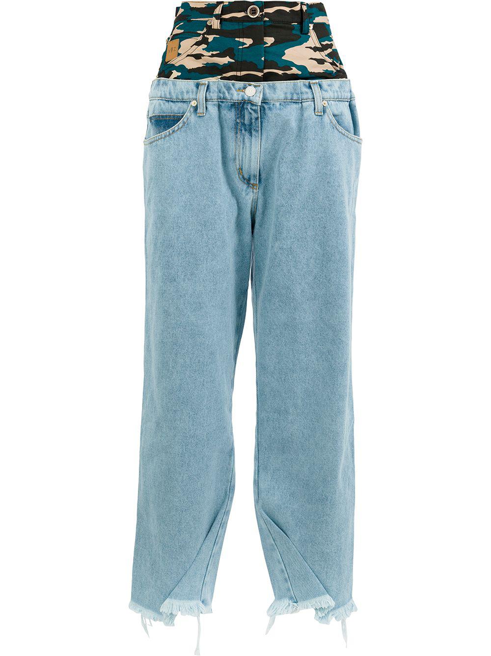frayed hem jeans by NATASHA ZINKO
