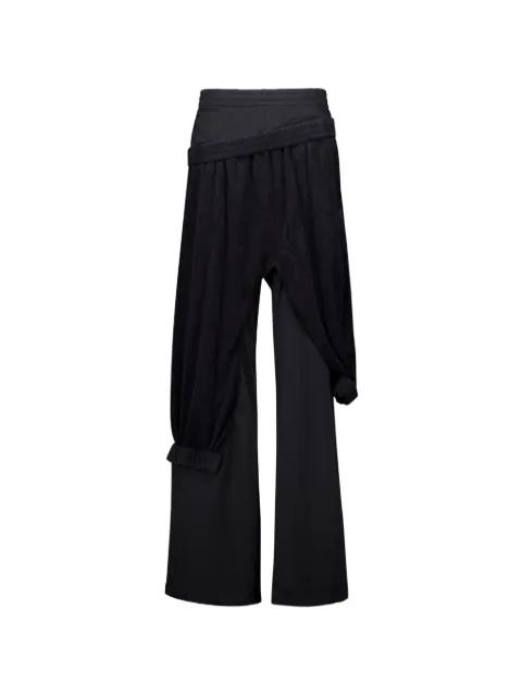 layered-effect folded trousers by NATASHA ZINKO