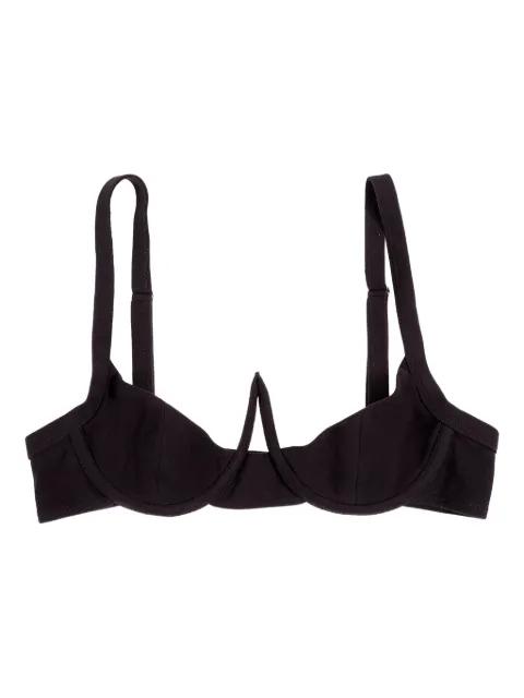 plunge cotton bra by NATASHA ZINKO