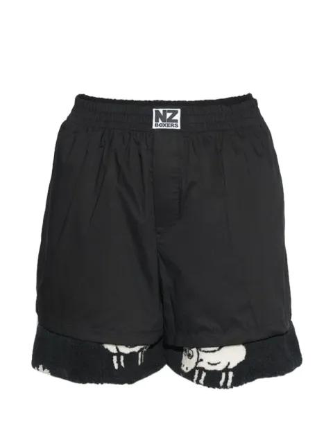 reversed upcycled layered shorts by NATASHA ZINKO