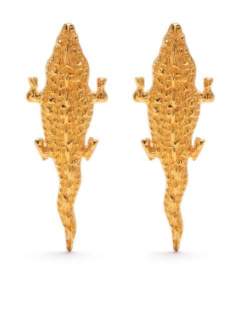 Crocodile earrings by NATIA X LAKO