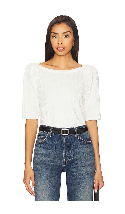 Nation Los Angeles Deana Envelope Shirt in White by NATION LOS ANGELES