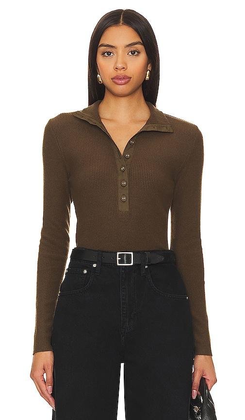Nation LTD Chase Turtleneck in Chocolate by NATION LTD