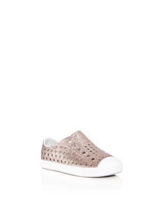 Girls' Jefferson Bling Glitter Waterproof Slip On Sneakers - Walker by NATIVE