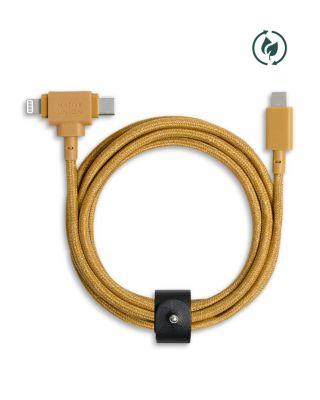Belt Cable Duo USB-C to USB-C Lightning by NATIVE UNION