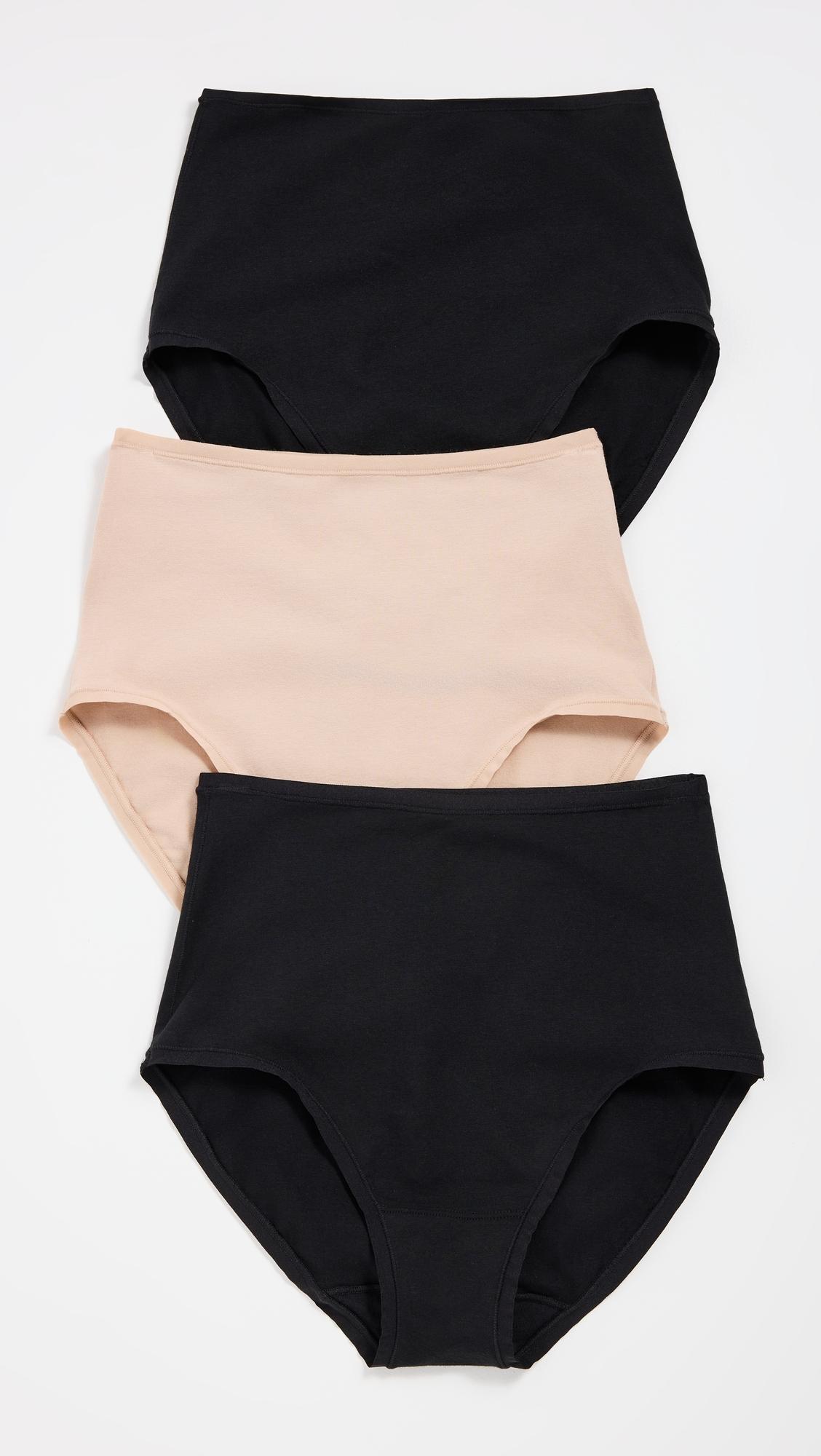 Natori Bliss Bare Cotton High Waist Briefs 3-Pack by NATORI