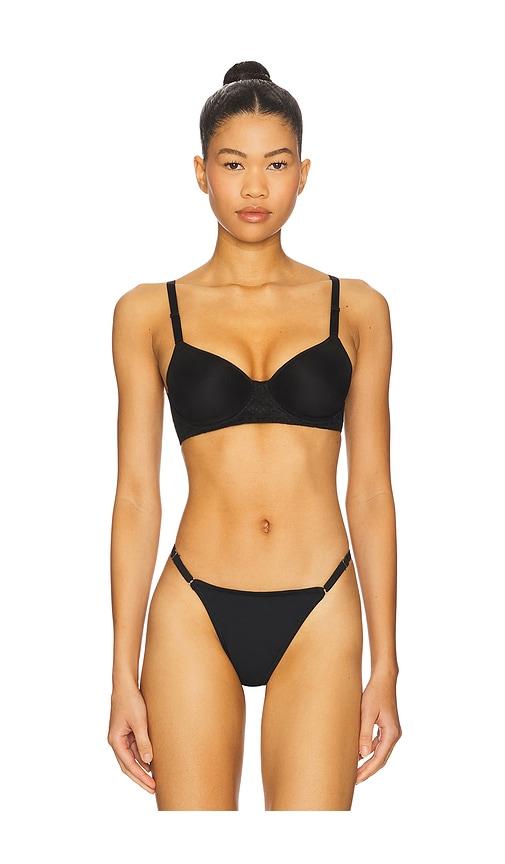 Natori Harmony Smooth Back Spacer Bra in Black by NATORI