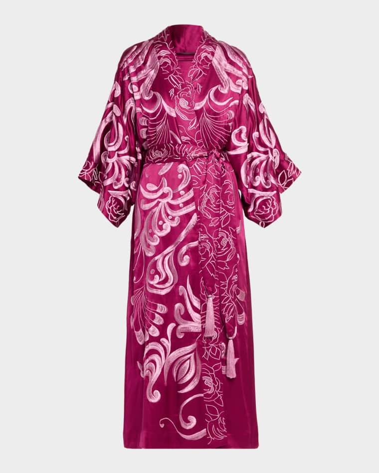 Nouveau Couture Embroidered Robe by NATORI