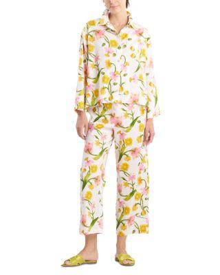 Solene Cotton Sateen Notch Pajama Set by NATORI