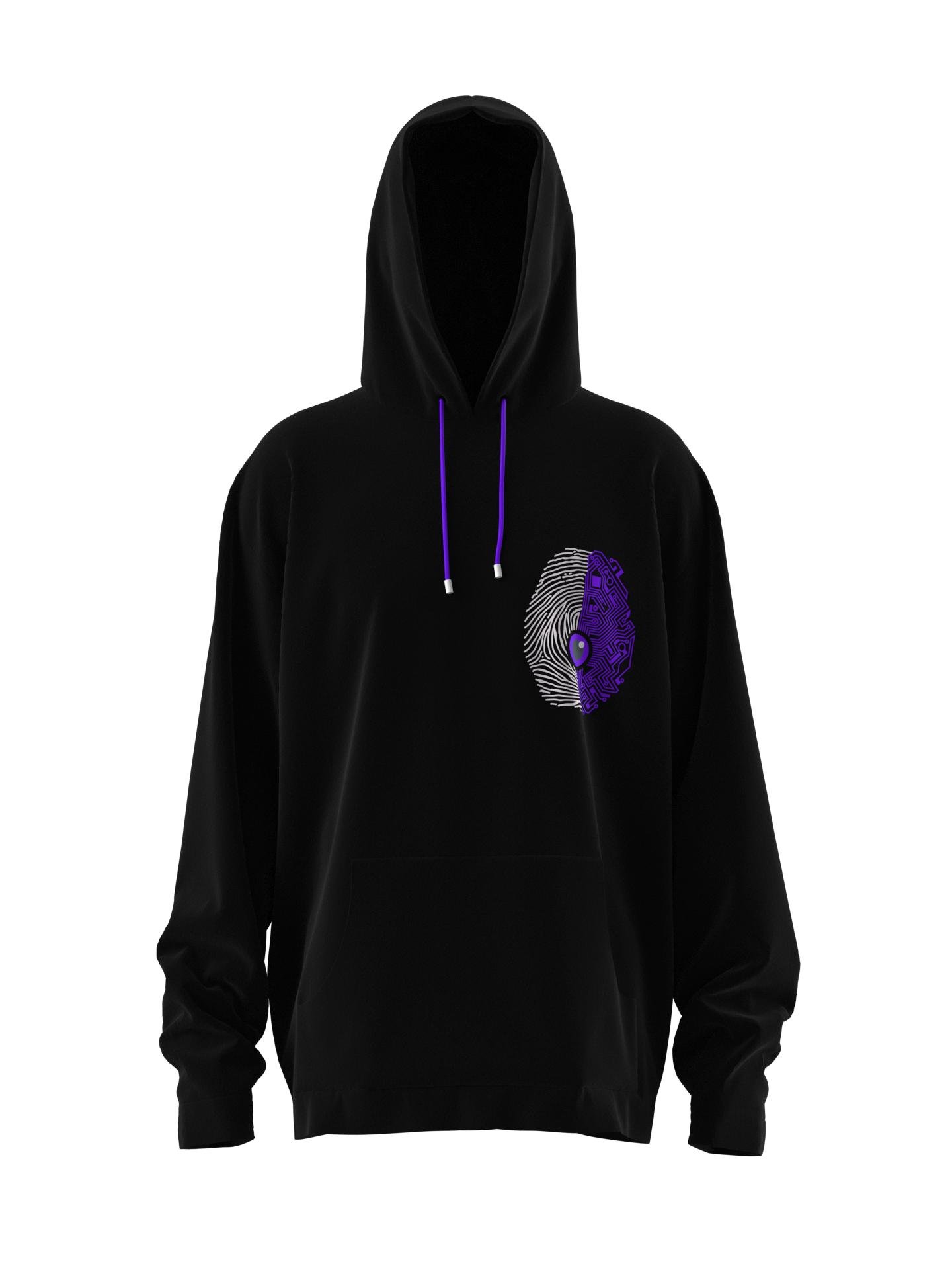 Spine or Technology? Purple Hoodie by NATTY GARB