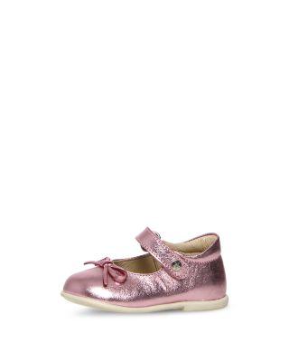 Girls' Metallic Leather Ballet Flats - Baby by NATURINO