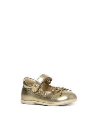 Girls' Metallic Leather Ballet Flats - Baby by NATURINO