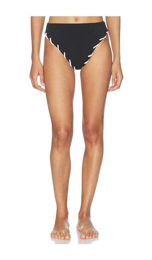Nau Bikinis Contour Bikini Bottom in Black by NAU BIKINIS