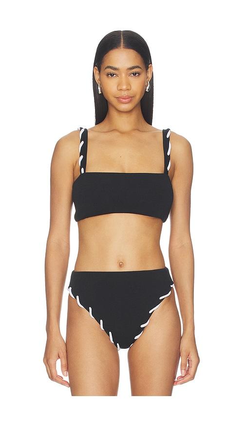 Nau Bikinis Contour Bikini Top in Black by NAU BIKINIS