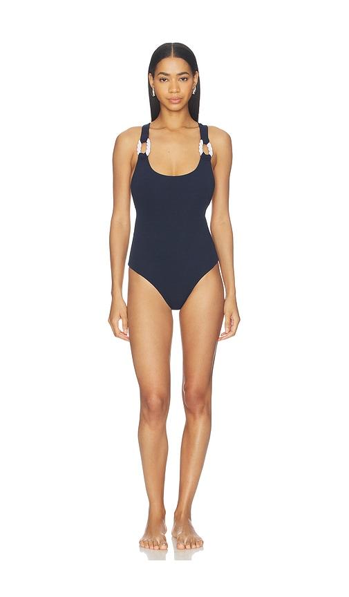 Nau Bikinis Rope Contrast One Piece in Navy by NAU BIKINIS